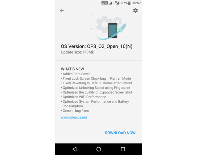 OnePlus 3 OxygenOS Open Beta 10 Update