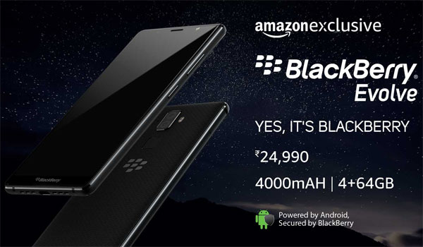 BlackBerry Evolve India Release Date