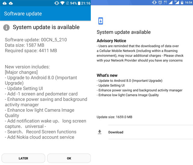 Nokia 6 Android 8.0 Oreo Update