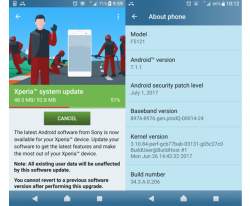 July security patch released for Sony Xperia X