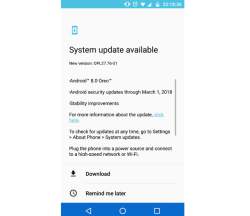 Moto Z getting Android 8.0 oreo update in Europe